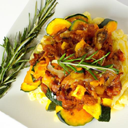 Heartwarming Polenta with Vibrant Vegetable Ragu Delight