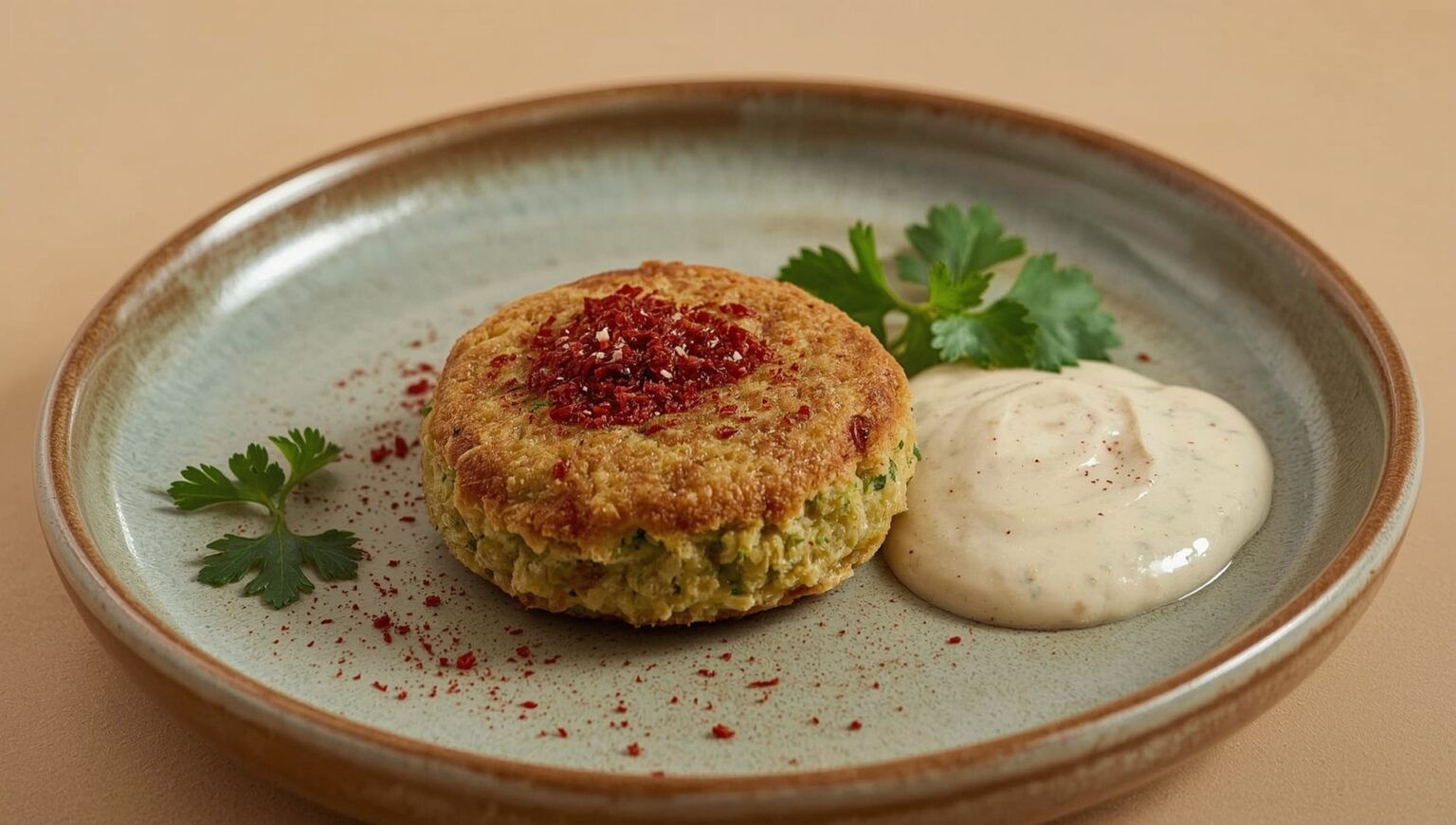 Baked Falafel Cake with Sumac