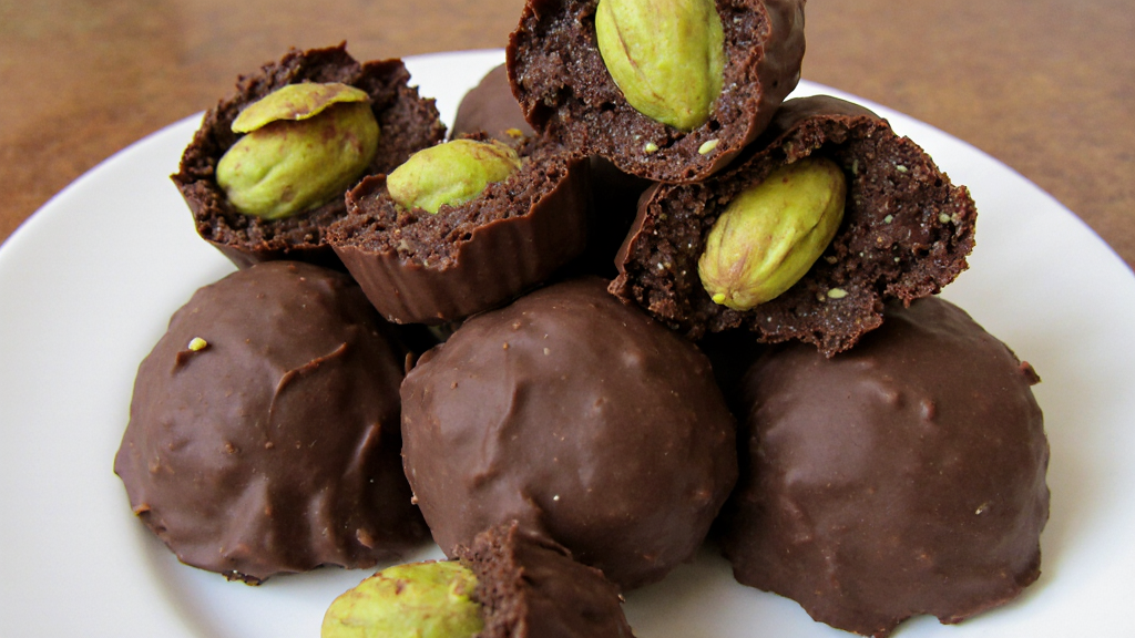 Pistachio-Filled Chocolate
