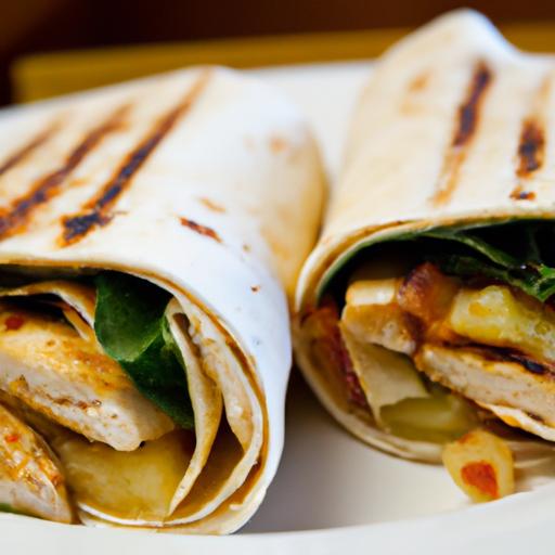 Deliciously Cheesy Garlic Chicken wraps: A Tasty Delight