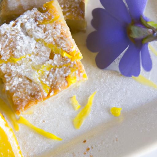 Delightful Lavender Lemon Bars: A Refreshing Recipe Adventure
