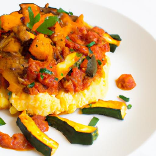 heartwarming Polenta with Vibrant Vegetable Ragu delight