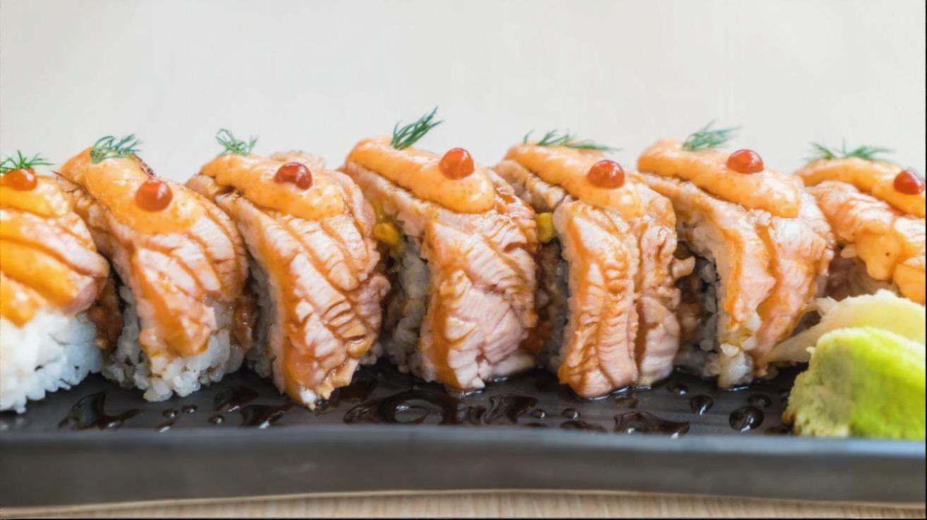 Salmon Sushi Bake