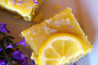 Delightful Lavender Lemon Bars: A Refreshing Recipe Adventure