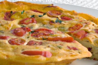 Whisking Up Delight: A Fresh Tomato Basil Frittata Recipe