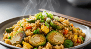 Brussels sprouts fried rice