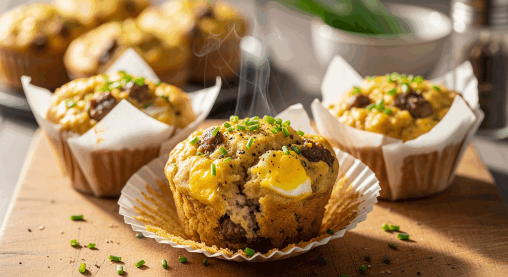 Turkey Beef and Egg Muffin