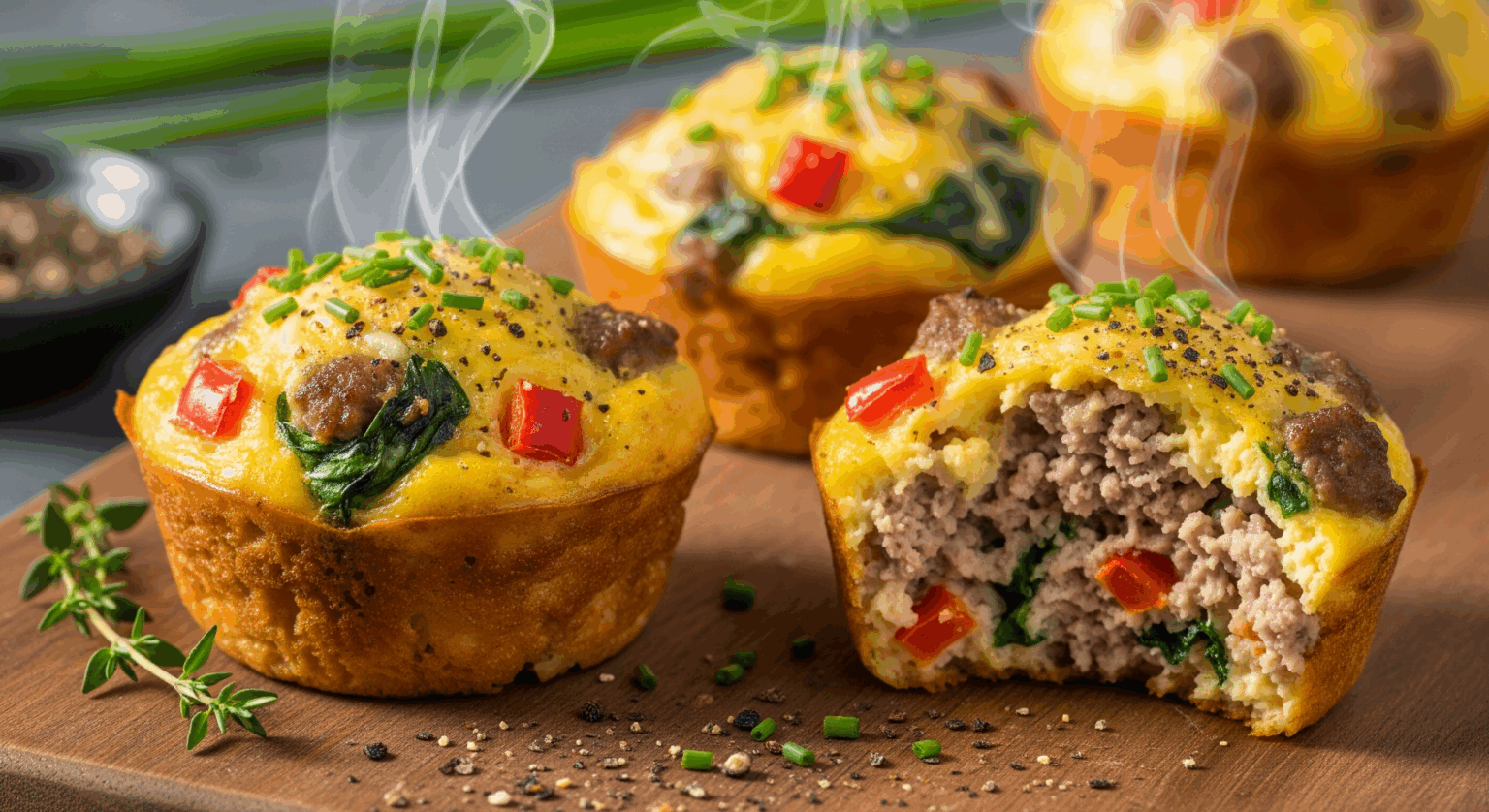 Turkey Beef and Egg Muffin