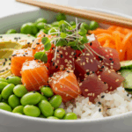 Sushi poke bowls