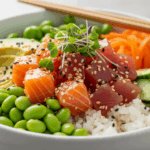 Sushi poke bowls