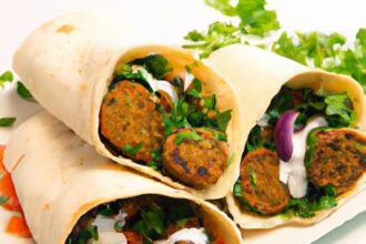 Deliciously Baked Falafel Manakish Wraps: A Healthy Twist!