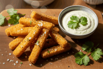 Crunchy Keto Avocado Fries: A Guilt-Free Baked Delight!