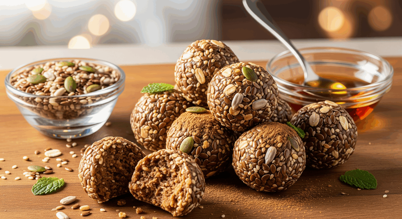 Seed Cycling Energy Balls: Easy, No-Bake & Hormone-Balancing