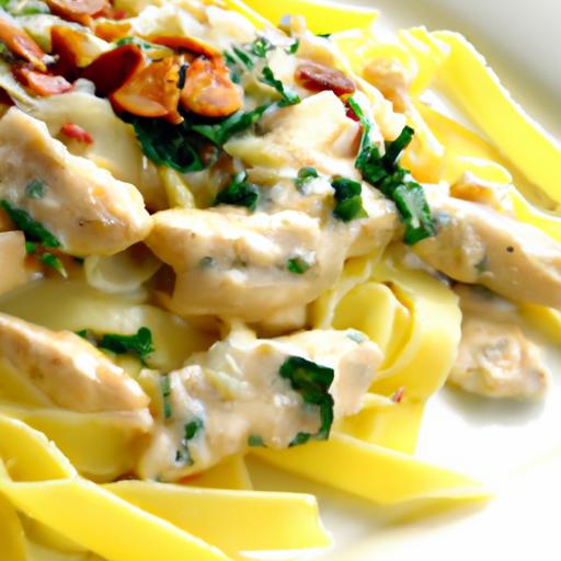 Savor the Richness: Creamy Chicken Florentine Pasta Delight