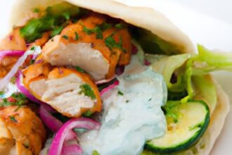 Unveiling the Perfect Chicken Gyro with Tzatziki Delight!