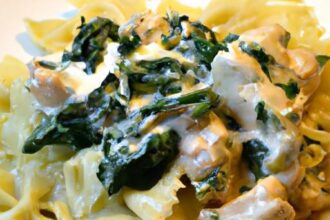 Savor the Richness: Creamy Chicken Florentine Pasta Delight
