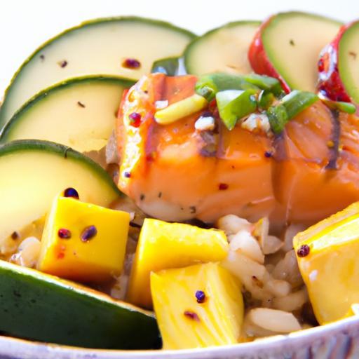 Savor the Flavor: BBQ Salmon Bowls with Mango Avocado Salsa