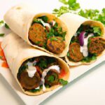 Deliciously Baked Falafel Manakish Wraps: A Healthy Twist!