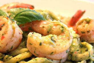 Delicious Keto Pesto Shrimp Pasta: A Low-Carb Delight!