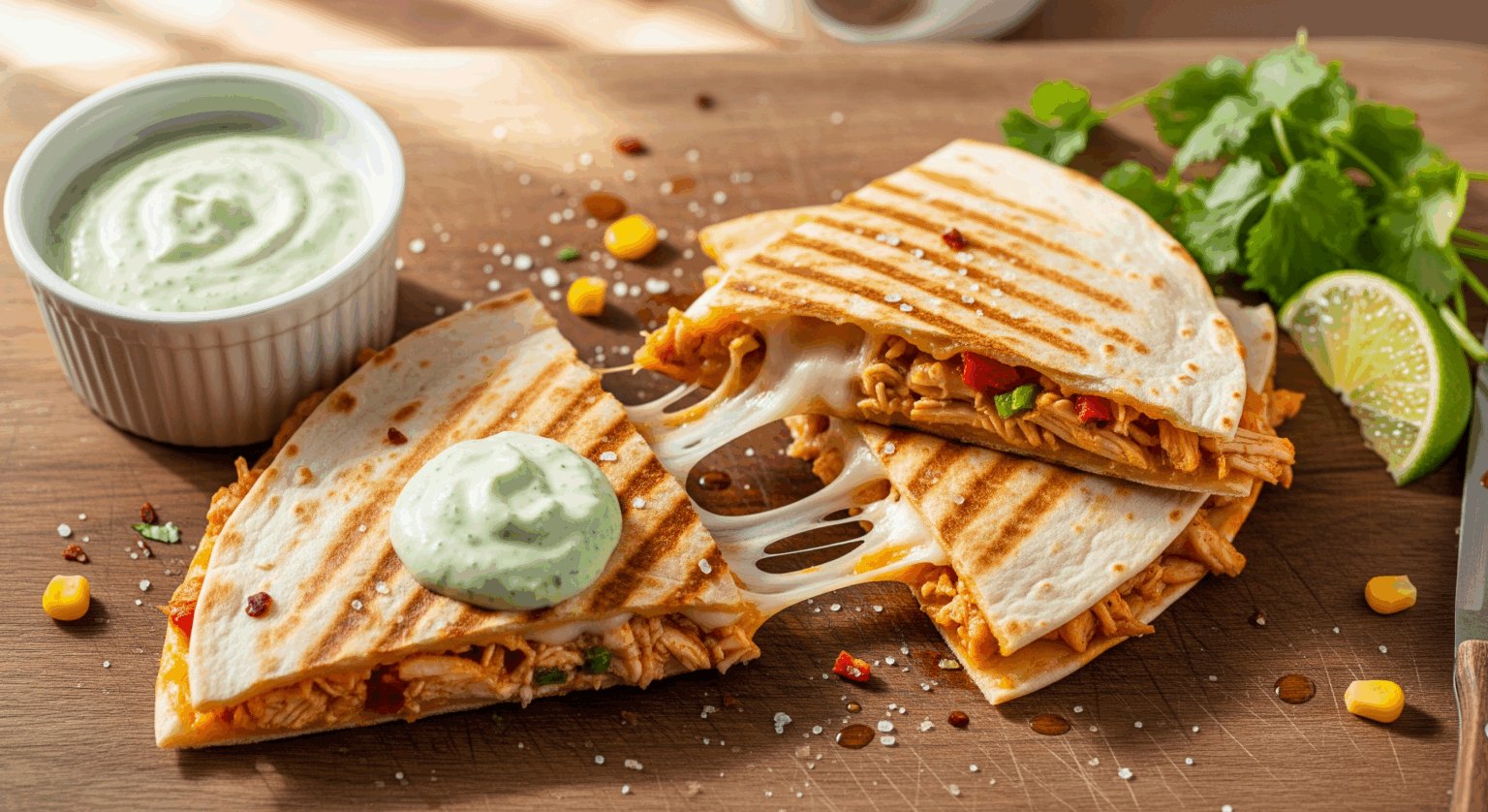 Cheesy Chicken Quesadilla