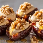 Dates with Tahini and Walnuts: An Easy and Traditional Middle Eastern Sweet