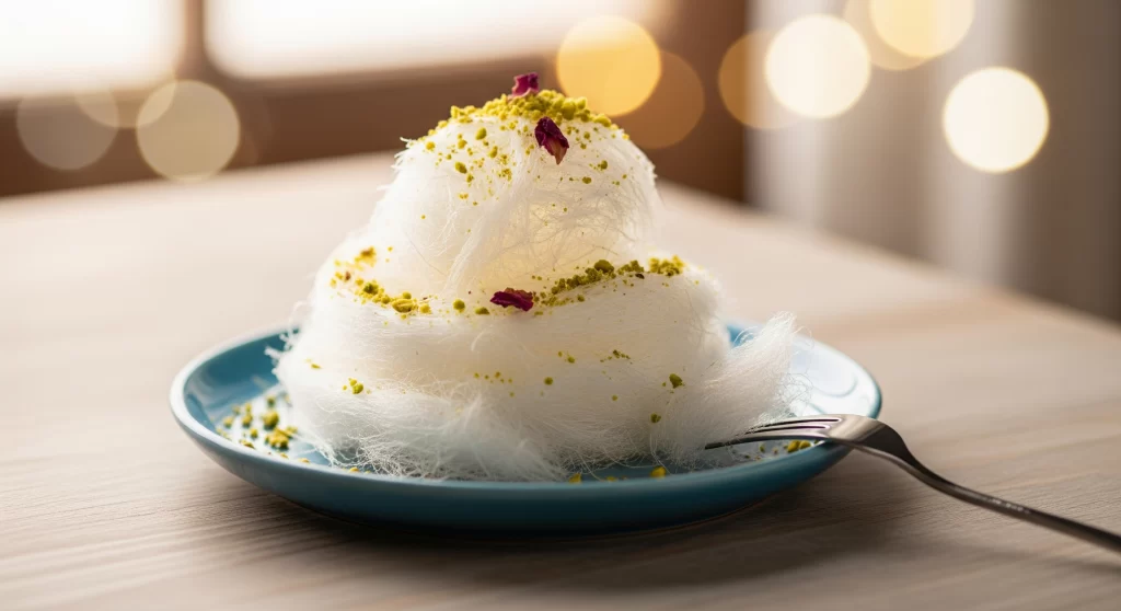 Ghazl el Ban (Egyptian Cotton Candy): A Traditional, Fluffy, and Spun Sugar Treat