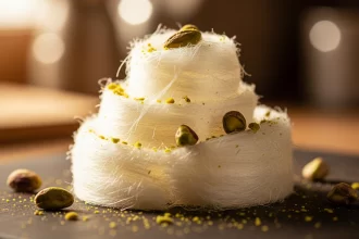 Ghazl el Ban (Egyptian Cotton Candy): A Traditional, Fluffy, and Spun Sugar Treat