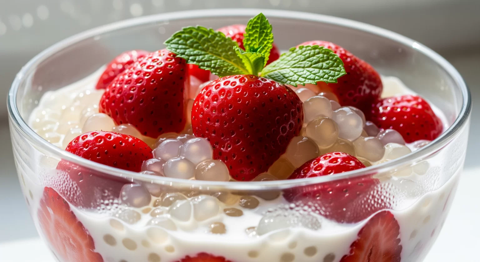 Cool Off with Strawberry Sago: A Refreshing Delight
