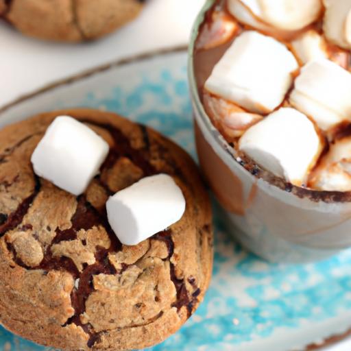 Indulge in Cozy Hot Cocoa Cookies Topped with Marshmallows!