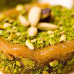 Golden Konafa with Pistachios: A Crispy, Sweet, and Traditional Treat