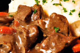 Savor the Slow: Irresistible Crockpot Beef Tips & Gravy