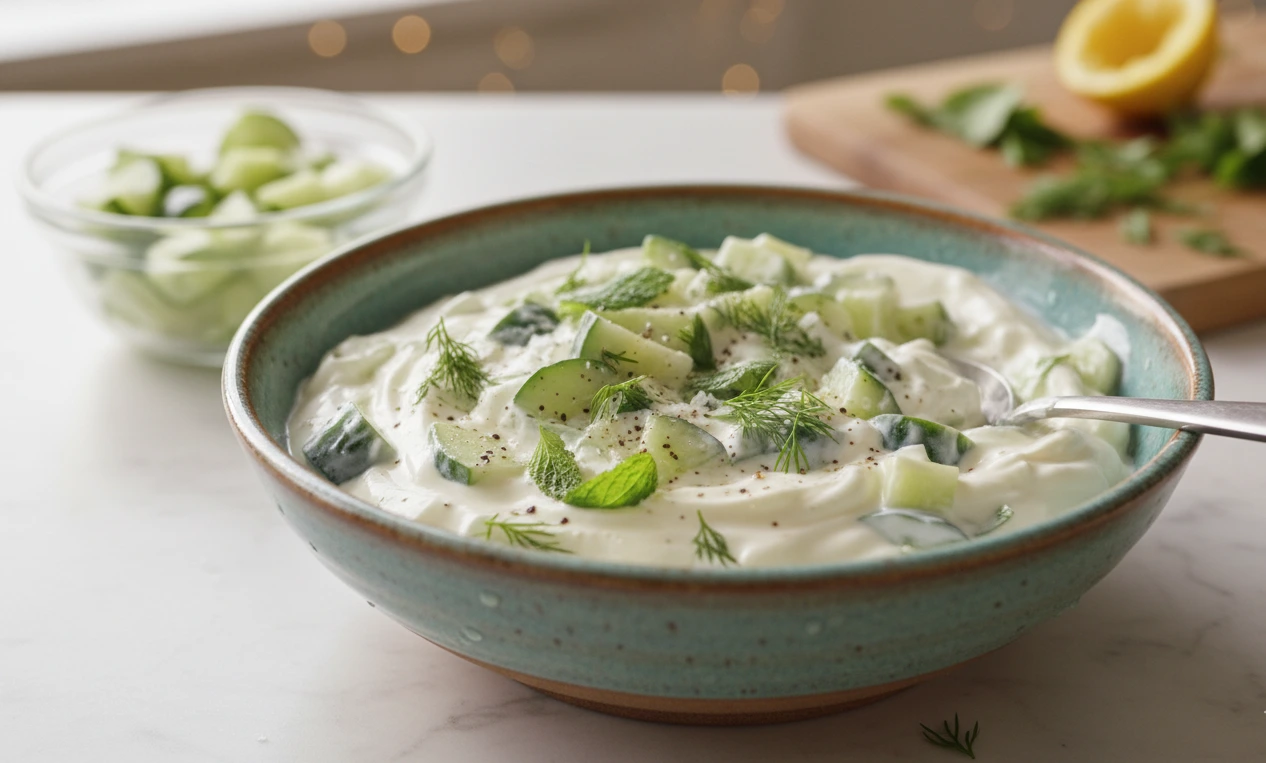 Cucumber Yogurt Salad: A Refreshing, Cooling, and Easy Middle Eastern Side Dish