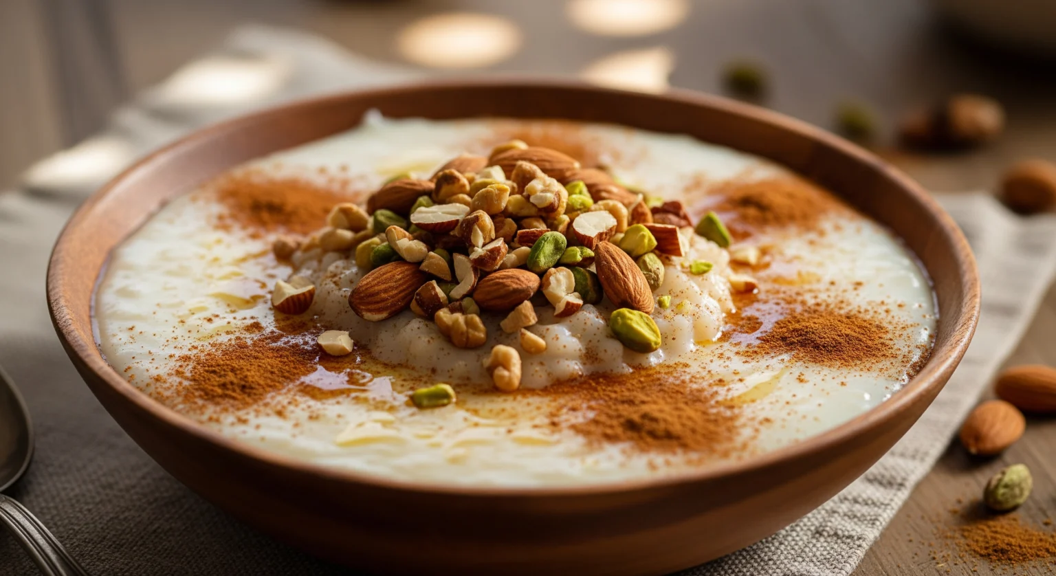 Meghli A Sweet Lebanese Rice Pudding for Celebrating Baby's First Milestone