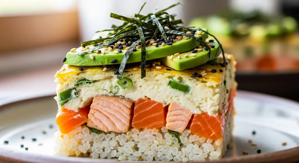 Spice Up Dinner: The Viral Salmon Sushi Casserole Craze