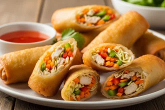 Delicious Chicken and Veggie Spring Rolls: A Crunchy Delight