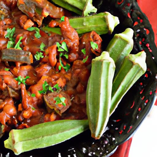 Savory Okra stew ⁣with Beef:⁤ A Delicious‍ Bamya Delight