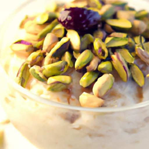 Indulge in ⁤Creamy Rice Pudding Topped with Crunchy Pistachios