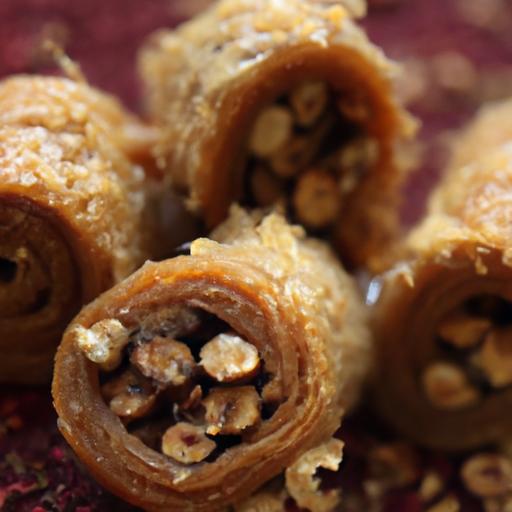 Delightful Kunafa Rolls with Nuts: A Sweet Culinary Adventure