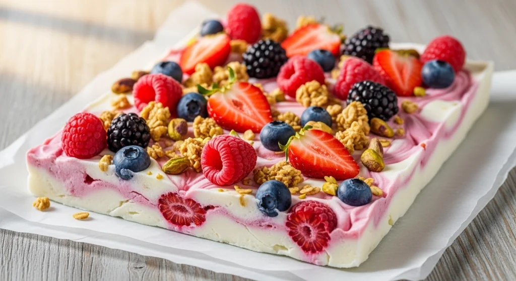 Start Your Day Sweet: Whip Up Frozen Yogurt Breakfast Bark!