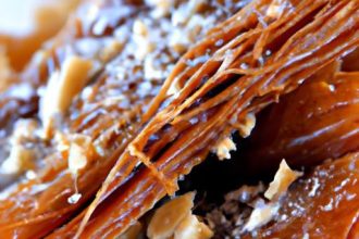 Kataifi with Chocolate Bar Filling: An Easy, Crunchy Dessert