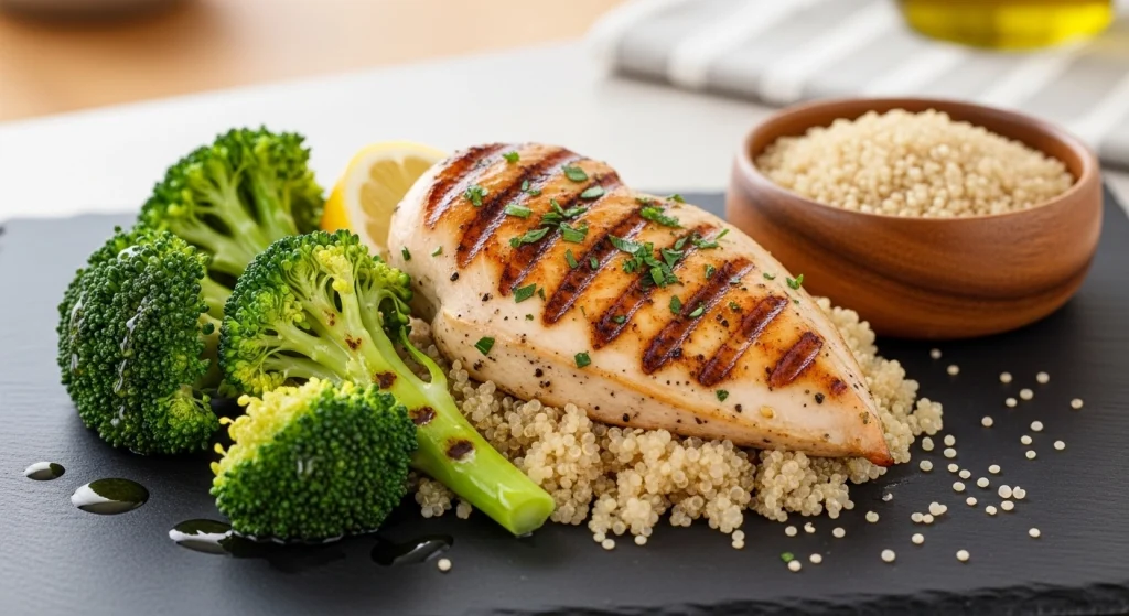 Deliciously Nutritious: Grilled Chicken with Quinoa & Broccoli